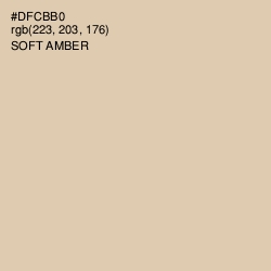 #DFCBB0 - Soft Amber Color Image